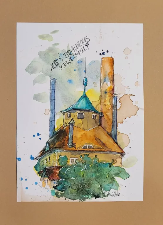 Urban Sketch - Altes Brauhaus SW