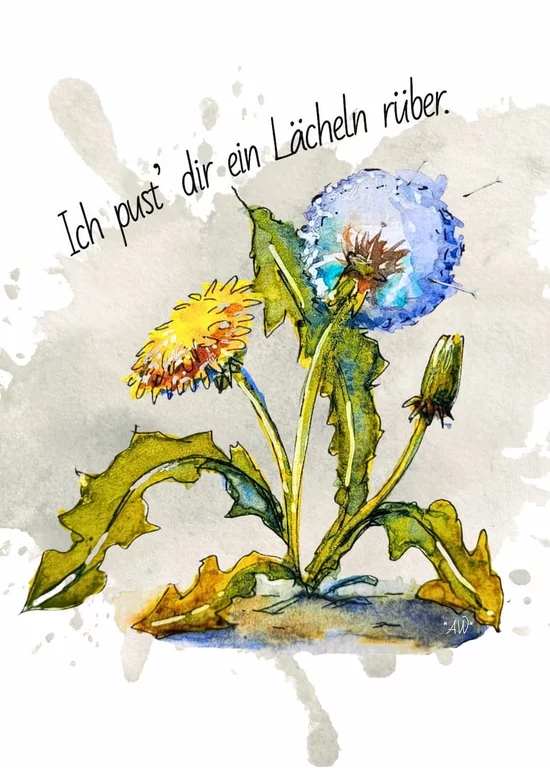Kartenmotiv - Löwenzahn